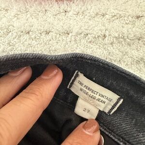 Madewell Vintage Wide-Leg Jeans in Charcoal